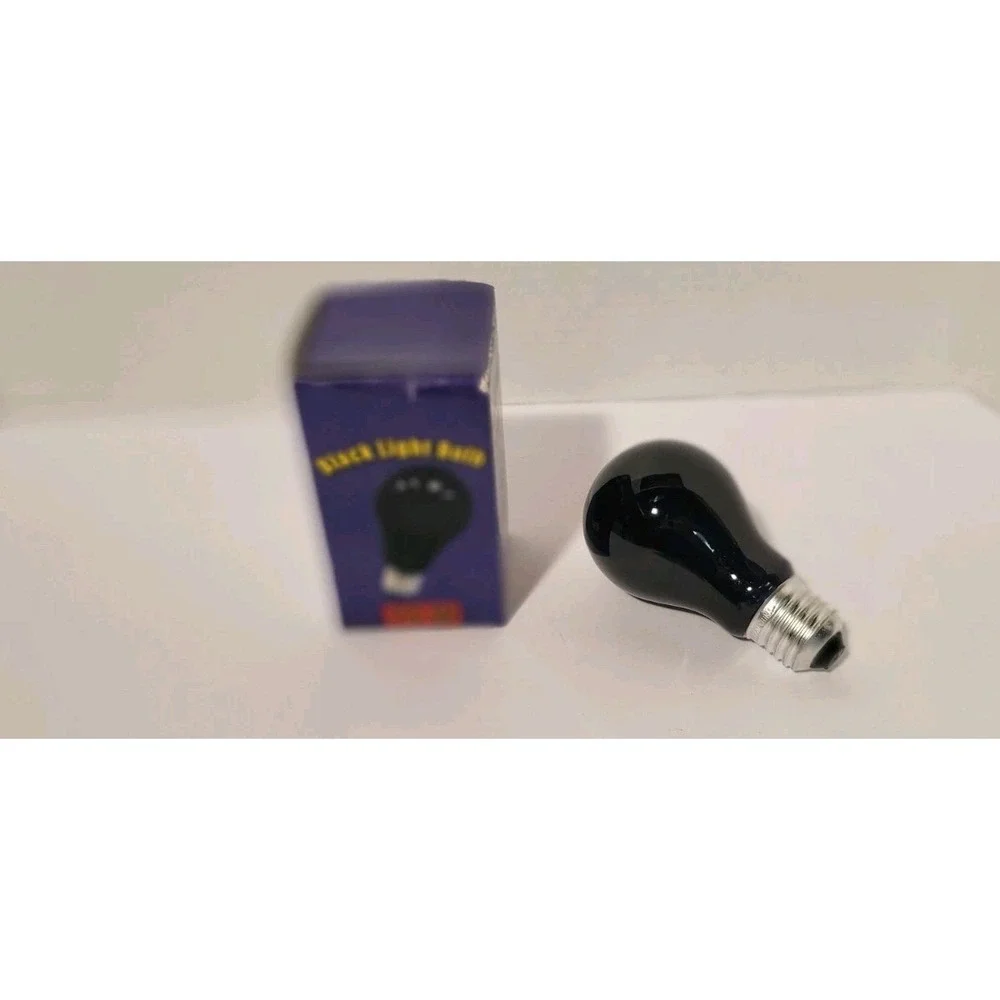 BLACK LIGHT 75 Watt 120V Standard Household Light Bulb A19 Medium E26 Base 75A19